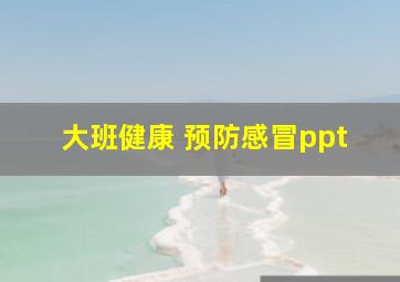 大班健康 预防感冒ppt